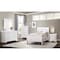 Global Furniture Usa Traditional Glam Crisp White W/ LED Charlie White Twin Bed 5007 - alternate 3